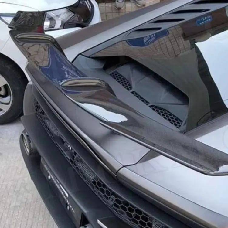 N Style Dry Carbon Fiber Rear Trunk Lip Spoiler for Lamborghini Huracan LP580 LT610 EVO Rear Trunk Duck Spoiler Wing Tuning