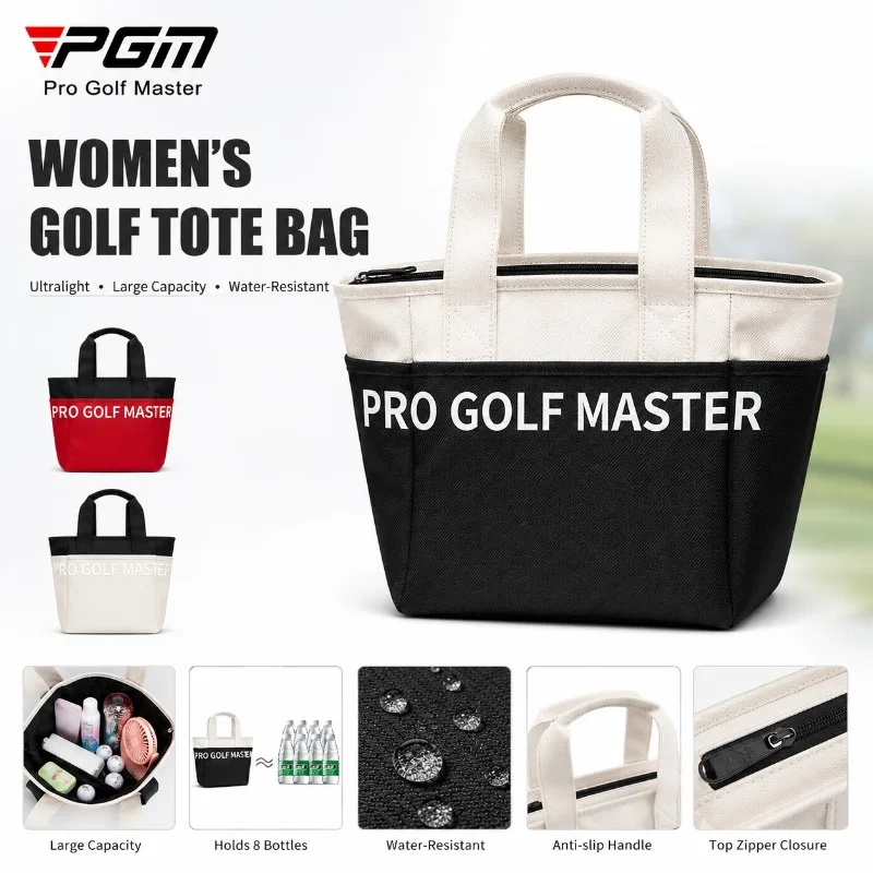 PGM Women Golf Tote Bag Ultralight Large Capacity Portable Handbag Water Resistant Mini Storage Bag