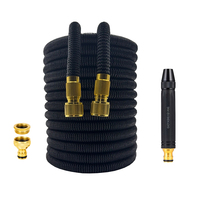 25FT-100FT Extensible Magic Hose Flexible Garden Hose Wash Car High Pressure Water Gun Courtyard Irrigation Watering Water Pipe