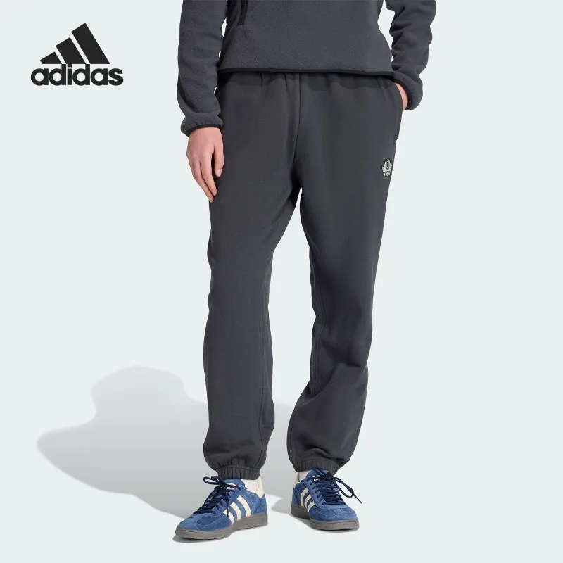 Adidas Autumn Men's Daily Casual Leggings Embroidered Trousers JX8180