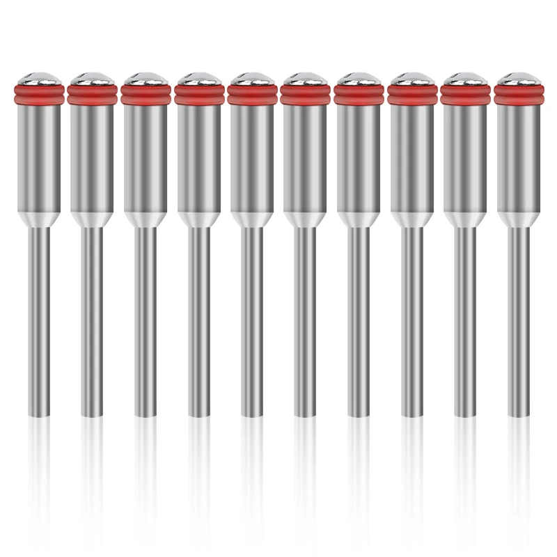 XCAN 10Pcs 2.35/3.0Mm Disc Mandrel Shank Cut-Off Roda Pegangan untuk Body Rotary Aksesoris Alat polishing Roda Mandrels