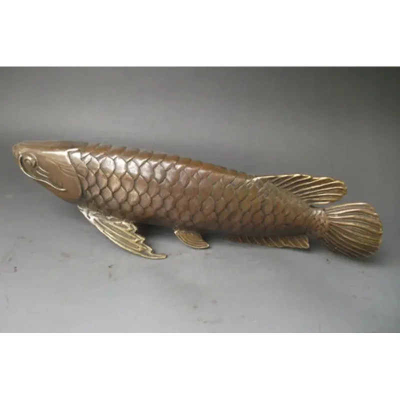 

Chinese Bronze Carved statue ' Fish every year '