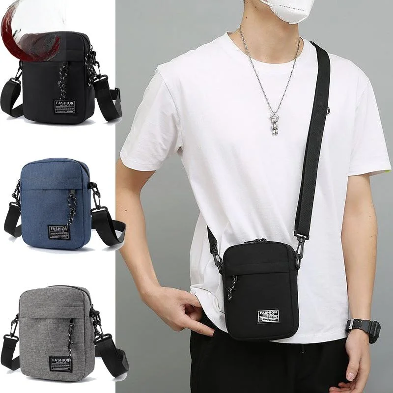 

Модная легкая мужская сумка через плечо, сумка-мессенджер, повседневный маленький рюкзак с одним ремнем, сумка-слинг.