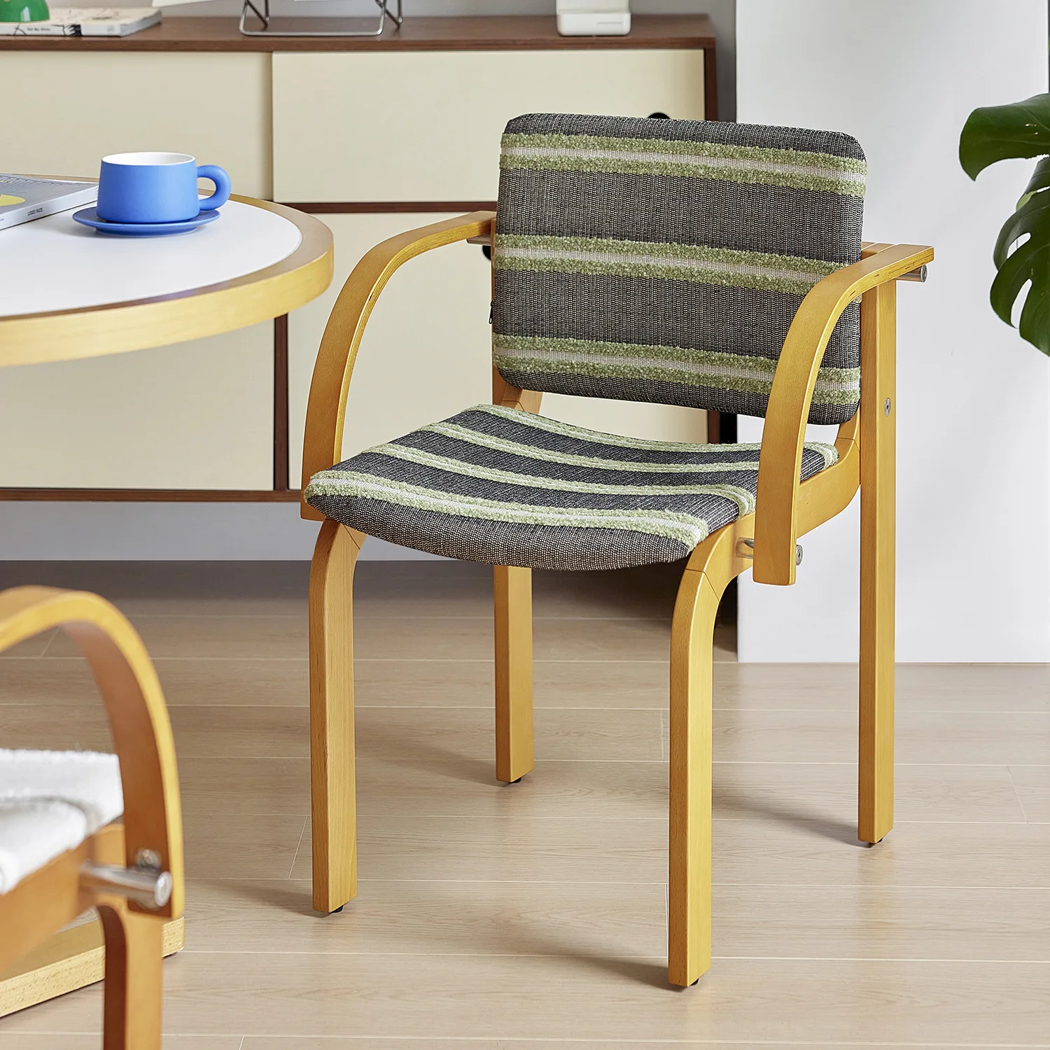 Retro style designer soft bag backrest chair home restaurant dining table creative dining table chair single chair
