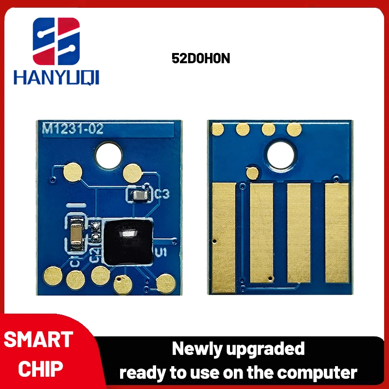 Suitable for LEXMARKS 52D0H0N 25K MS710 MS711 MS810 MS811 MS812 MX710 MX711 MX810 MX812 toner chip (green)