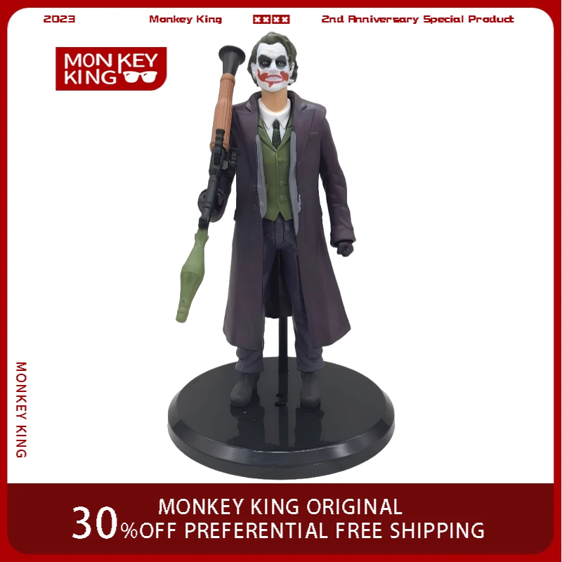 

18cm Detective Comics figure Joker Origin Movie Replaceable hands pvc Anime action collection Model Holiday Gifts Children toys