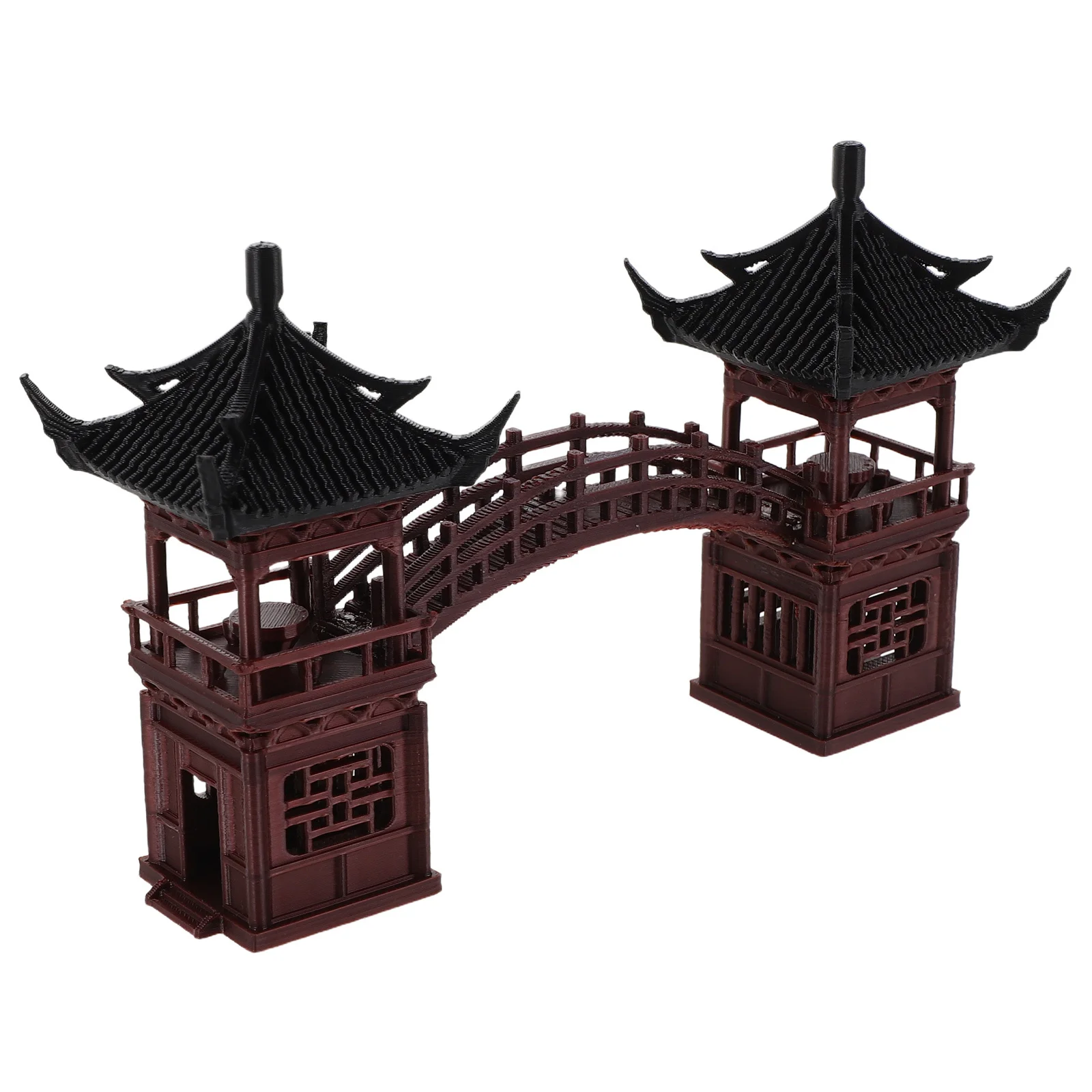 

Miniature Pavilion Ornament Micro Landscape Asian Style Pagoda Sculpture For Bonsai Garden Zen Decor Fish Tank Terrarium Desktop