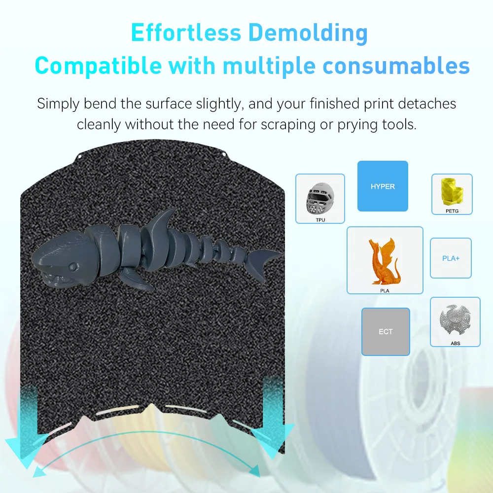 ل Snapmaker U1 لوحة PEO PEI ألياف الكربون الصلب لوح عالية الجودة الربيع الصلب ورقة ل Snapmaker ترقية أجزاء الطابعة ثلاثية الأبعاد #4