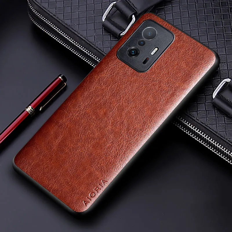 Luxury PU leather Case for Xiaomi Mi 11T Pro 5G with Business solid color design phone cover for Xiaomi mi 11t pro case funda