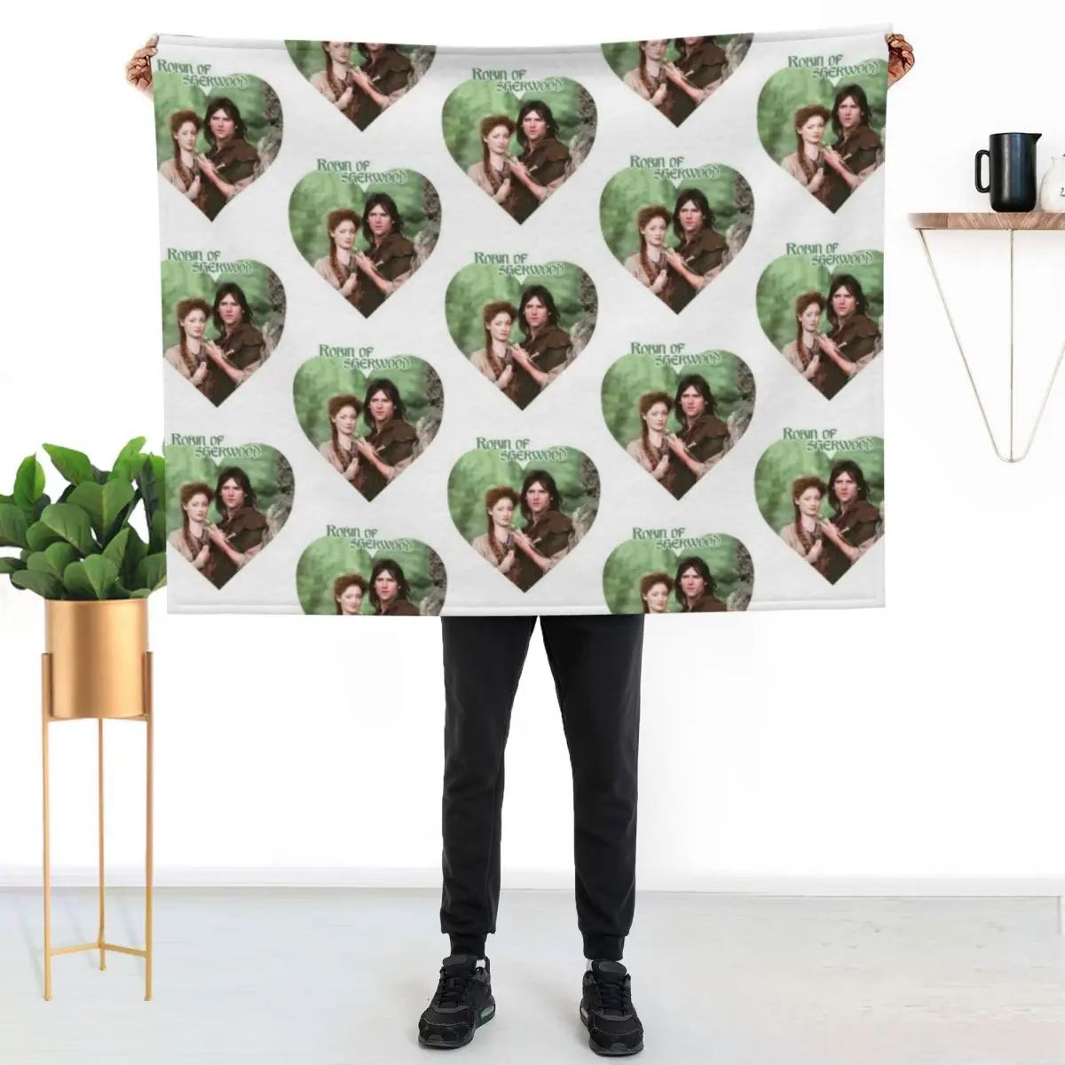 Robin of Sherwood Love T- Active Throw Blanket No Pilling Soft Warm Blanket for Bed