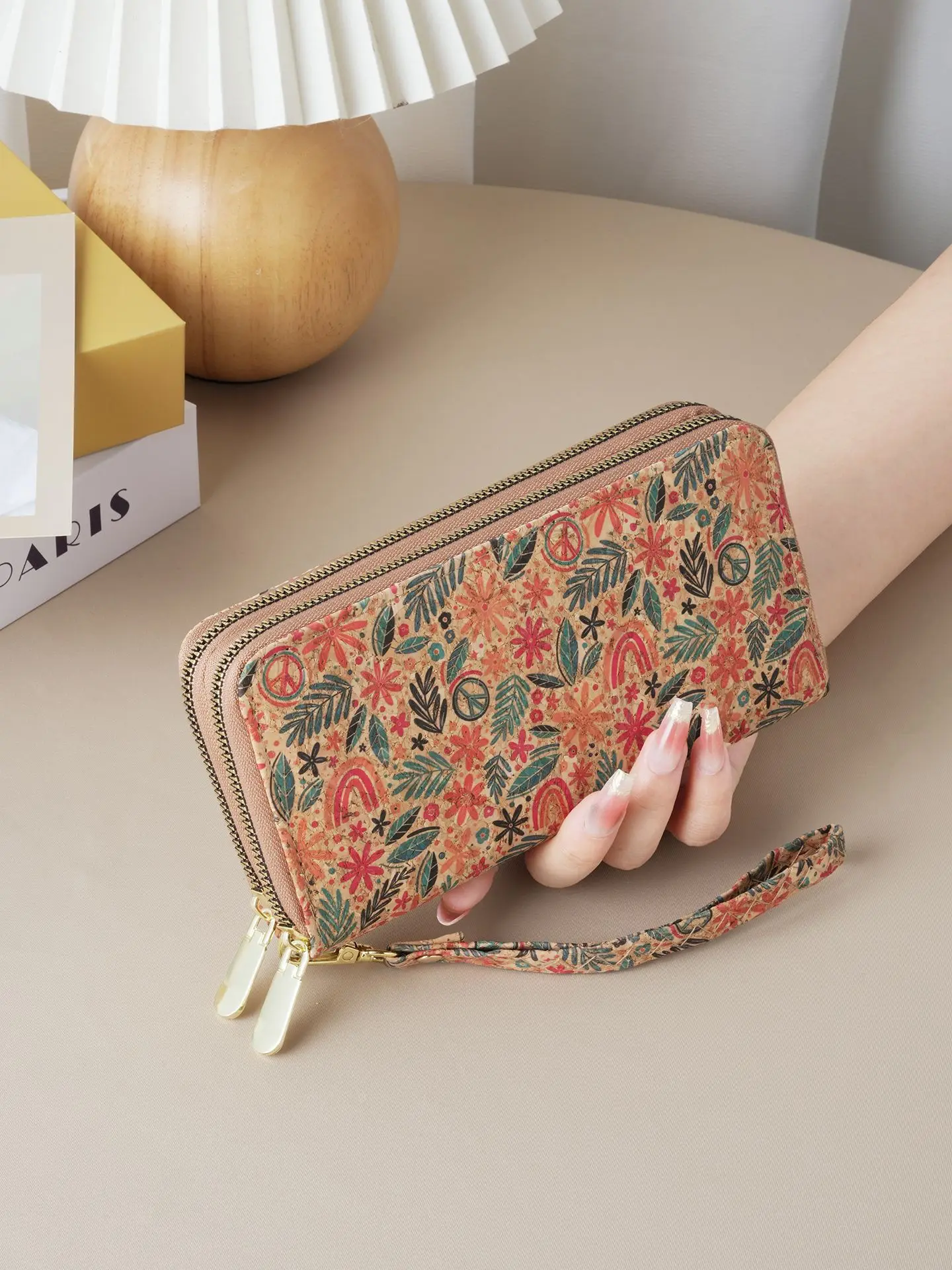 vintage-floral-print-long-wallet-double-zipper-large-capacity-wristlet-clutch-purse-fashion-women-phone-coin-hand-bag