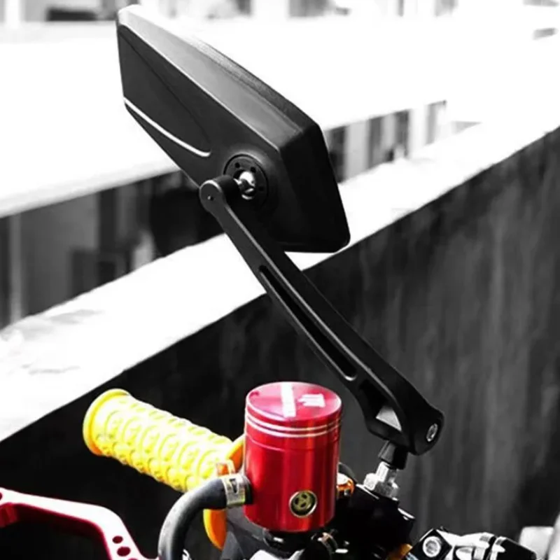 Motorradspiegel, Lenker-HD-Weitwinkel, verstellbare Rückspiegel für Honda-Roller, E-Bikes, universeller Fahrrad-Seitenspiegel. – Detail 3