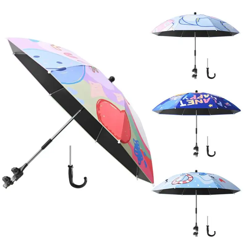 Universal Baby Pram Umbrella Adjustable sun Shade Umbrella Uv Sunshade For Stroller Accessories Sun Visor Portable Parasol Items