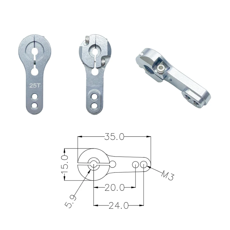 PTK Servo metal arm
