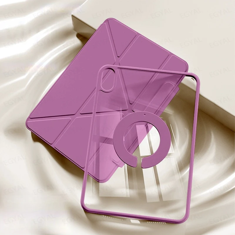 Tablet Case for iPad Mini 7 2024 Magnetic Protective Clip with Acrylic Shell for iPad Mini A17 Pro Model A2996 A2995 Case Mini 6
