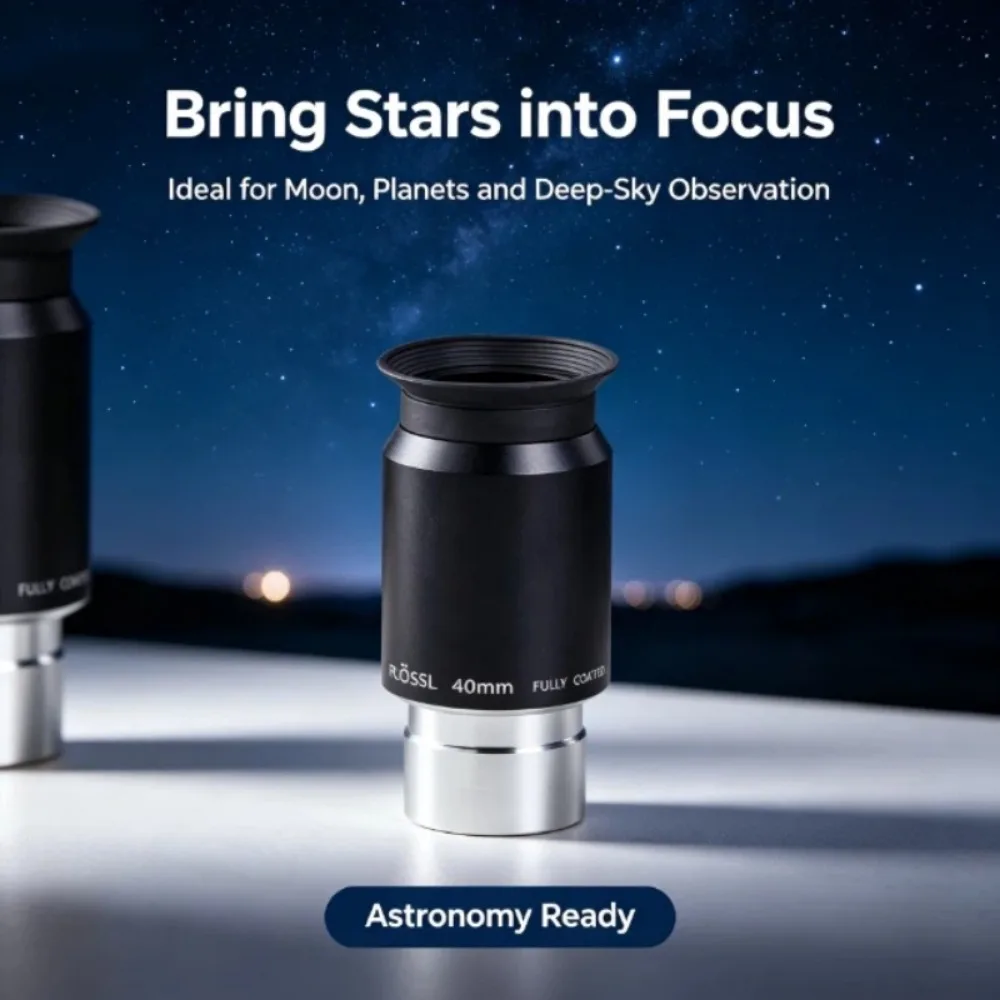 PL Series Eyepiece Astronomical Telescope Accessories 1.25 Inch Plossl Eyepiece High Definition For Stargazing Moon Planet Obser