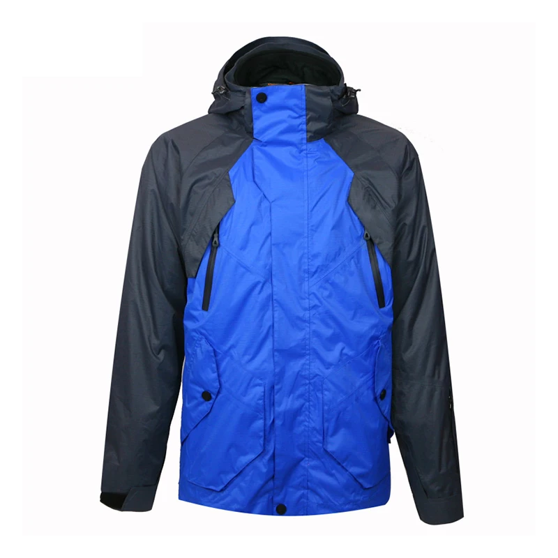 Men 3 in 1 Jacket Spring Windbreaker Men Hiking Jacket Climbing Camping Waterproof Detachable Fleece Liner 2 Pieces Outdoor