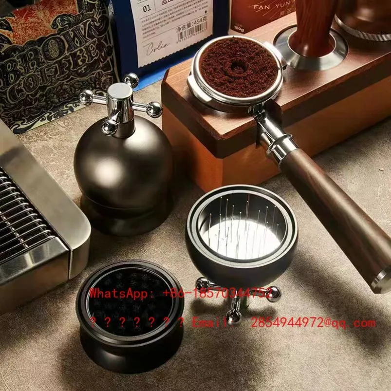 Rotating Needle Powder Dispenser, Dual Bearing Adjustable Height, Rotating Anti Caking Handle for Powder Distribution