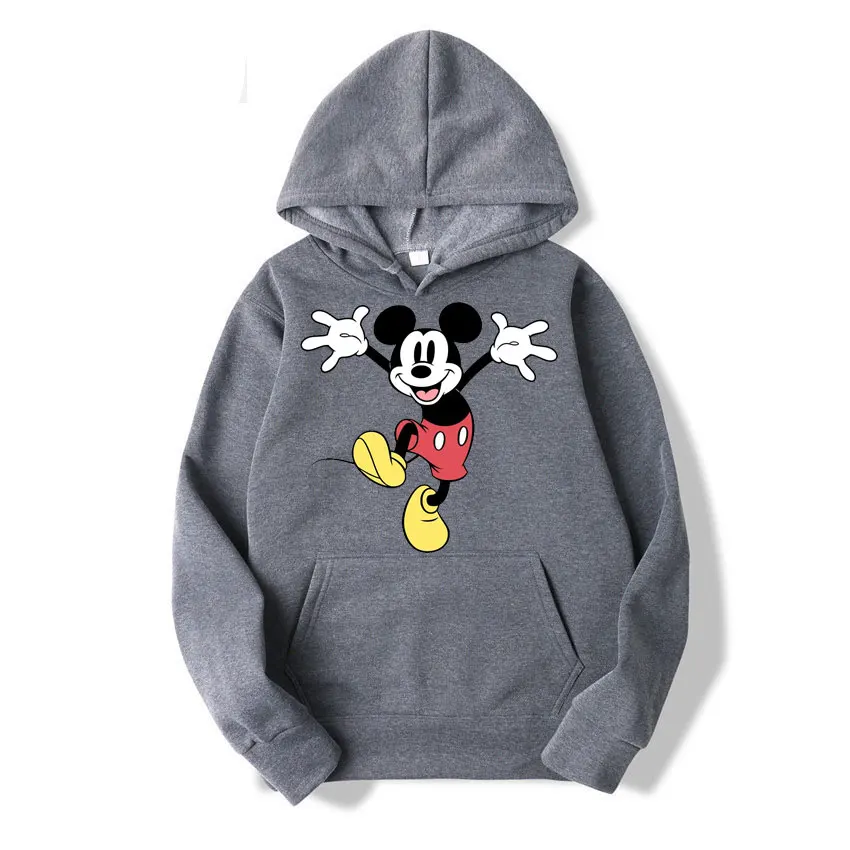 Mickey Mouse Cartoon Anime Women Pullover Tops Spring Autumn Men Hoodie 2024 New Fashion Sports Couple Sweatshirt Clothing