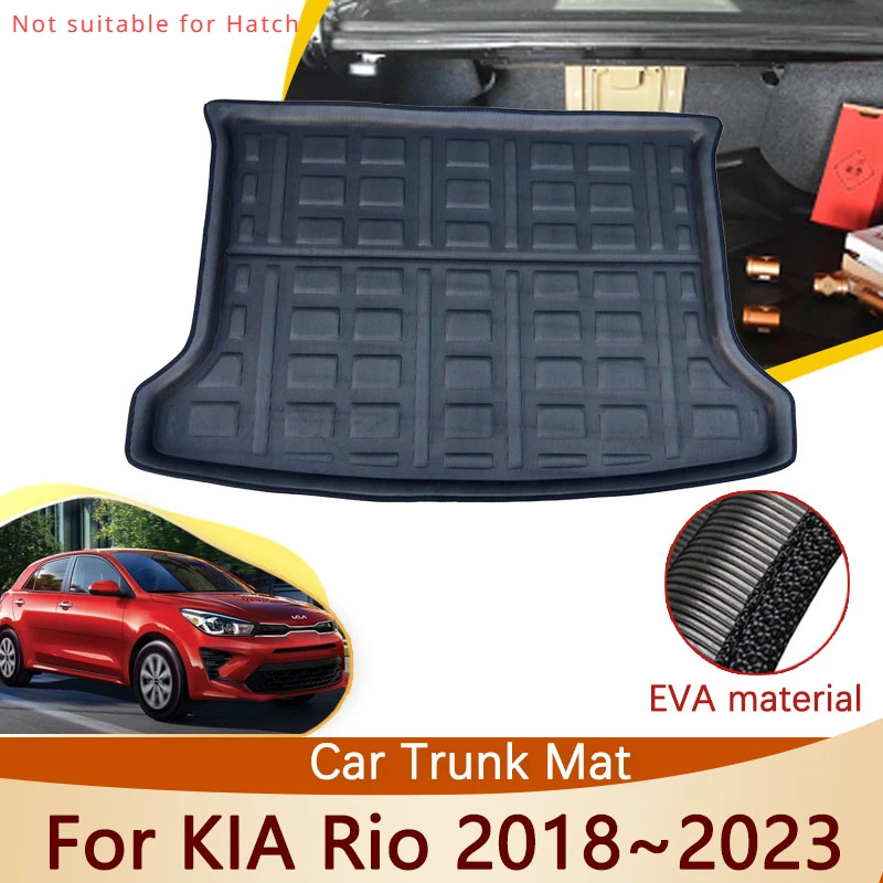 

for KIA Rio X-Line X Linev KX Cross 2018~2024 2023 2022 2019 2018 Accessories Trunk Mat Floor Tray Waterproof Cargo Boot Carpet