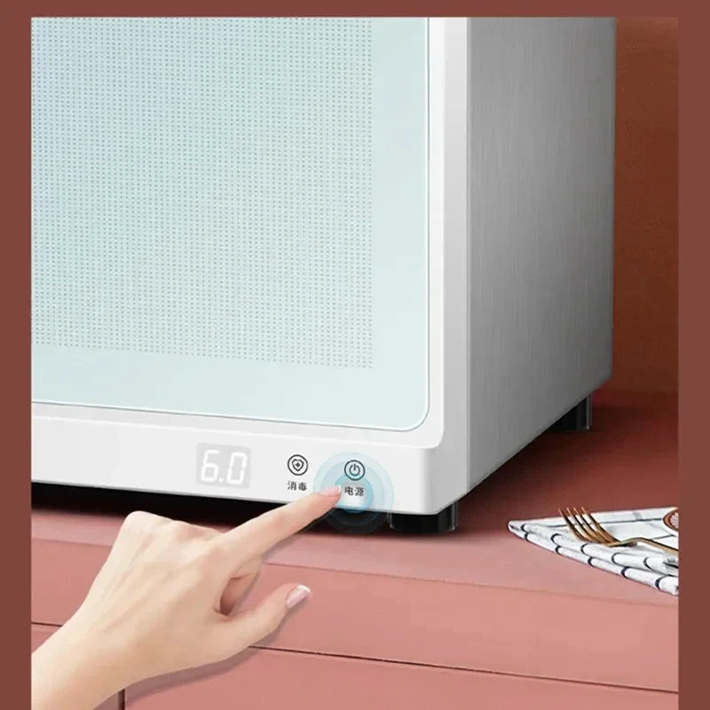 خزانة تعقيم أطباق صغيرة ديماشي ، آلة تطهير ، كونترتوب بطبقتين ، خزانة تعقيم بدرجة حرارة عالية ، ، من من 22L