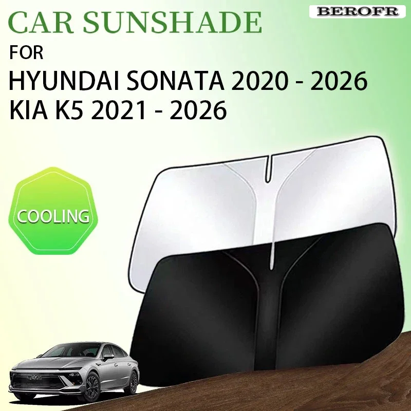 For Hyundai Sonata 2016 2015 - 2019 LF Kia K5 2017 Optima 2016 - 2020 Accessories Front Window Sunshade Sun Visor Protector UV