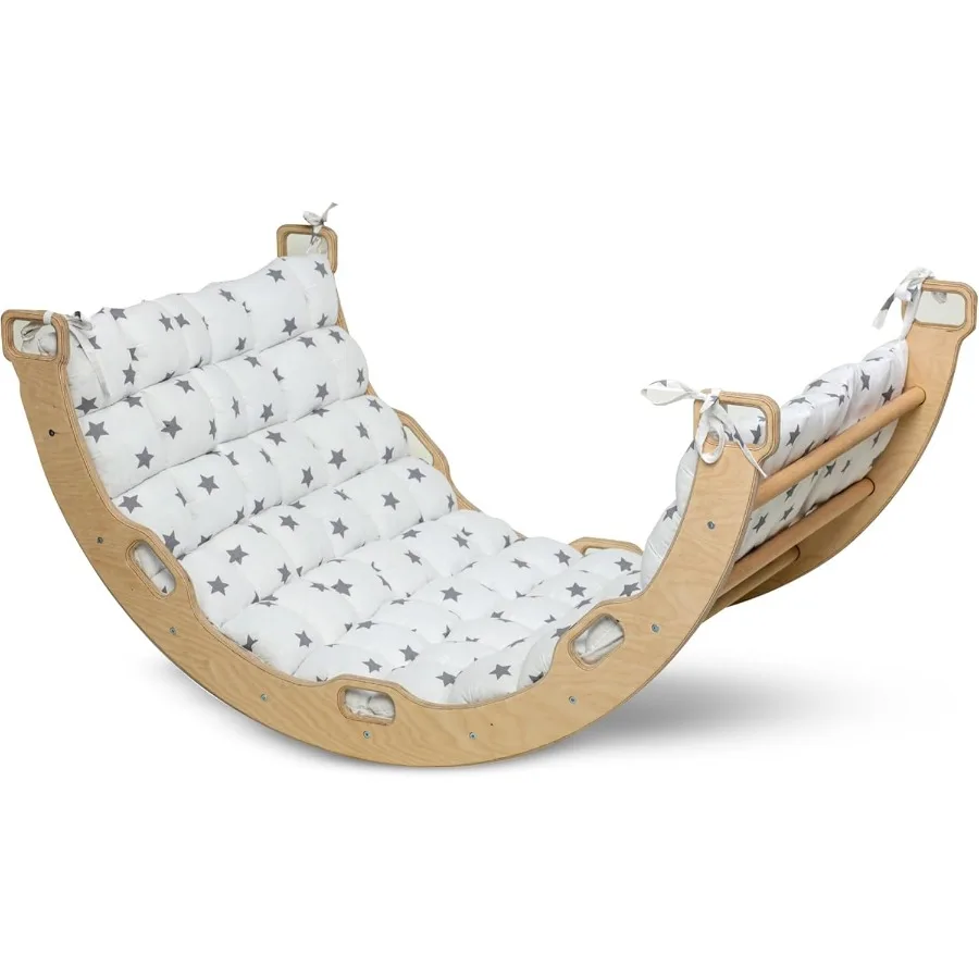 

Арка для скалолазания Рокер Монтессори Деревянная арка-качалка для скалолазания с уютной подушкой Деревянная арка для скалолазания с подушкой Игры в помещении