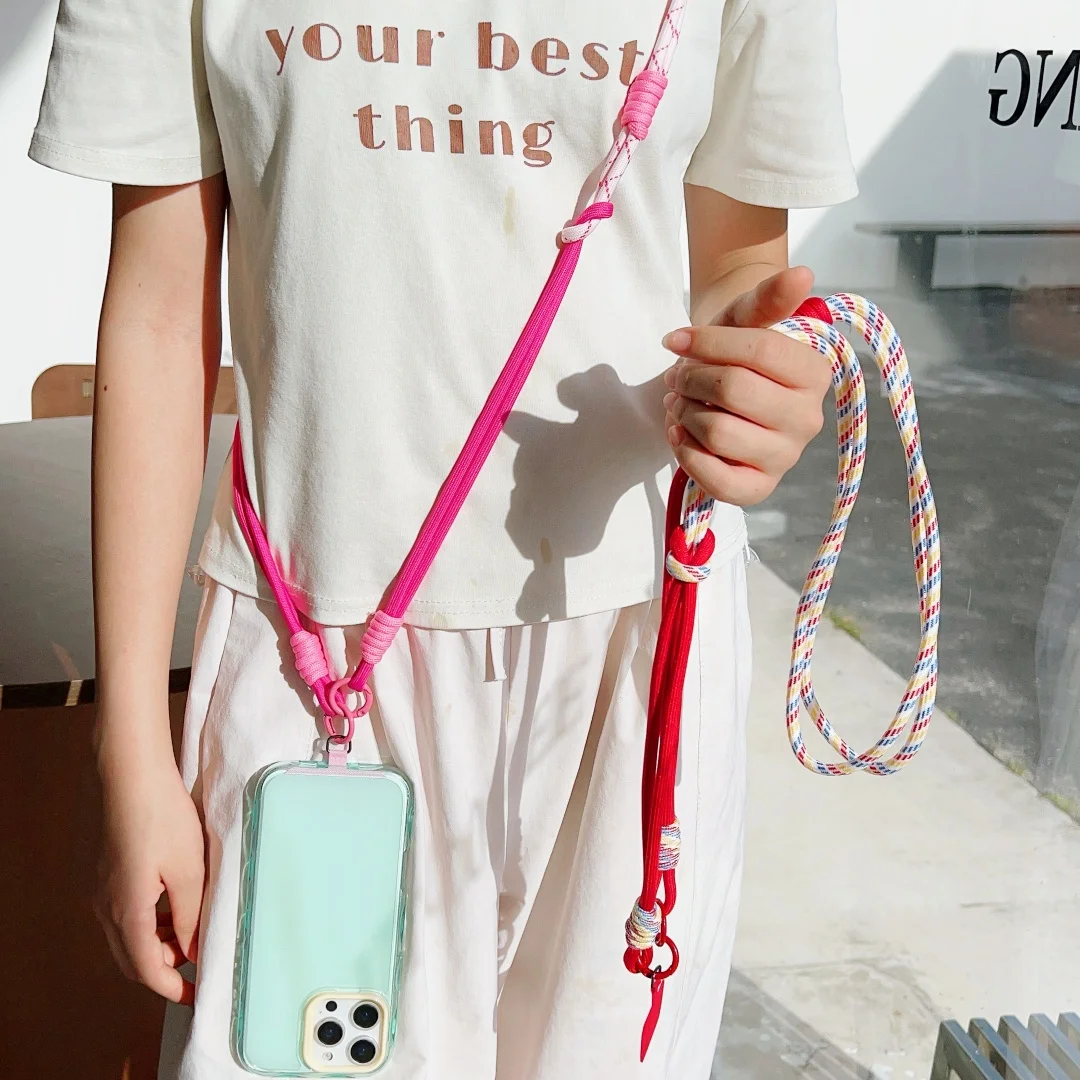 Lanyard Cross-body Shoulder Straps Keychain Adjustable Korea Style B Long Rope Patch for Mobile Phone Accessories