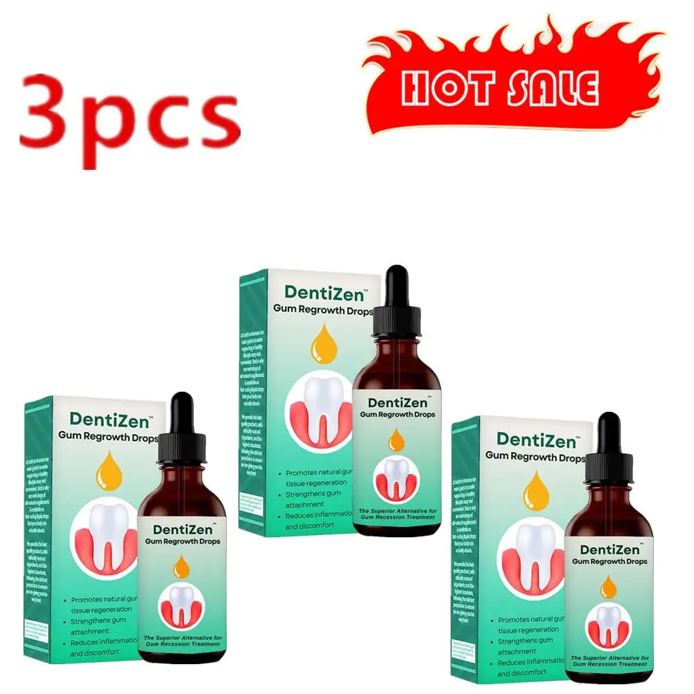 Produits de soins bucco-dentaires 3X 30ml, réparation des gencives, repousse des gencives, gouttes naturelles, restauration des gencives, liquide de soins bucco-dentaires pour voiture