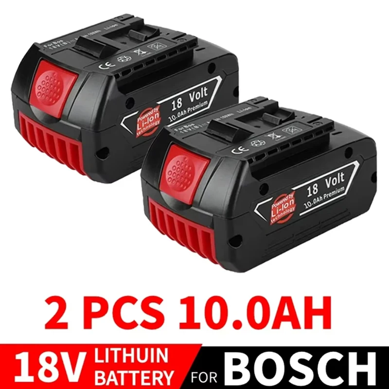 NEW For BOSCH Authentic 18V 10AH LITHIUM-ION BATTERY GBA 18V 10AH 18V Professional GBA GSR GSB BAT618 BAT609 w/Fuel Guage