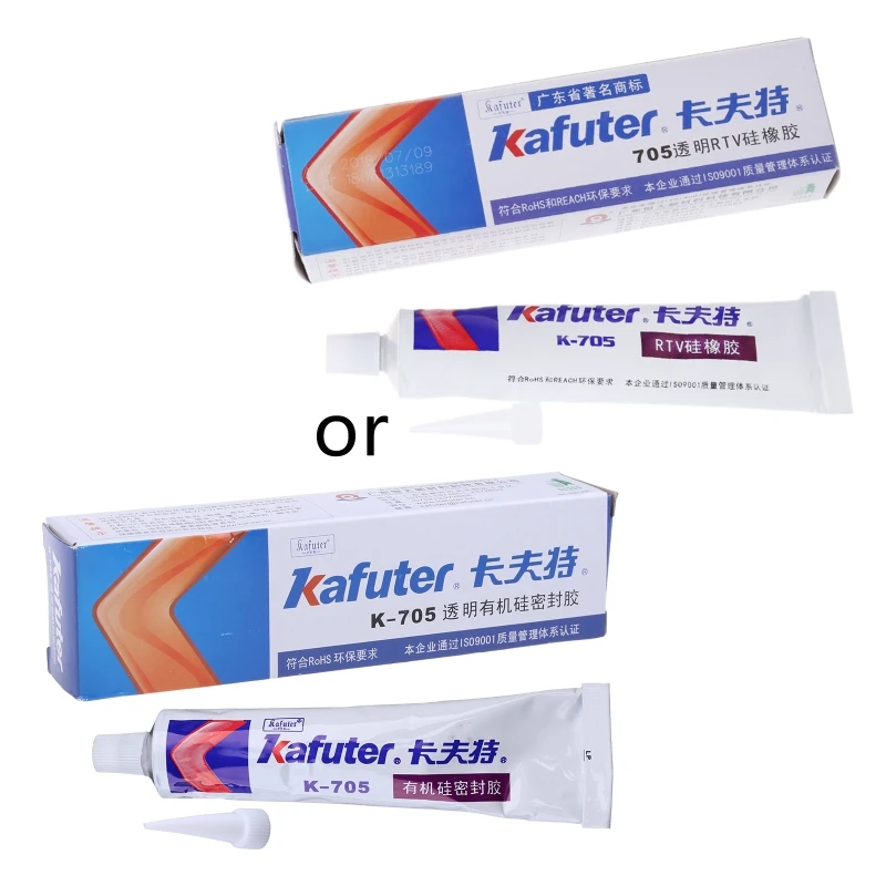 Transparent RTV Silicone Rubber Adhesive Grease Sealant Electronic Glue