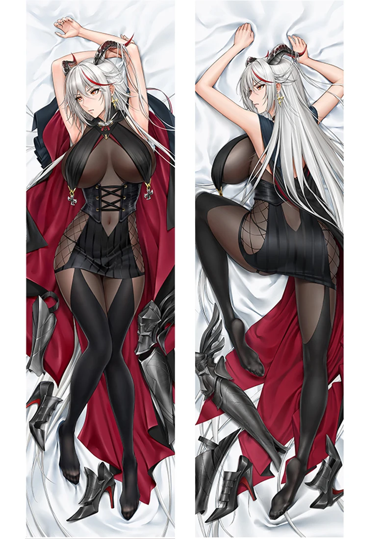 Anime Game Azur Lane Agir Dakimakura Waifu Pillowcase 2-Side Print Hing Body Cushion Cover Case Otaku