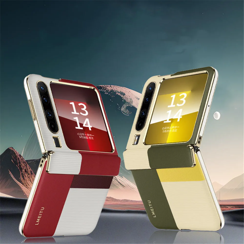 

Genuine Cowhide Leather Magnetic Hinge Slim Case for Huawei Pura X Business Cover