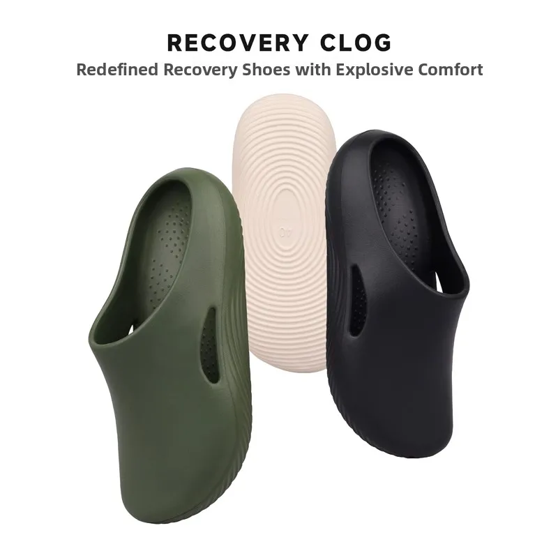 

Mellow Sport Recovery Clog Slippers Wide Head Chef Slip-On Sandals Breathable oproof Slip-On oes for Fitn And Running