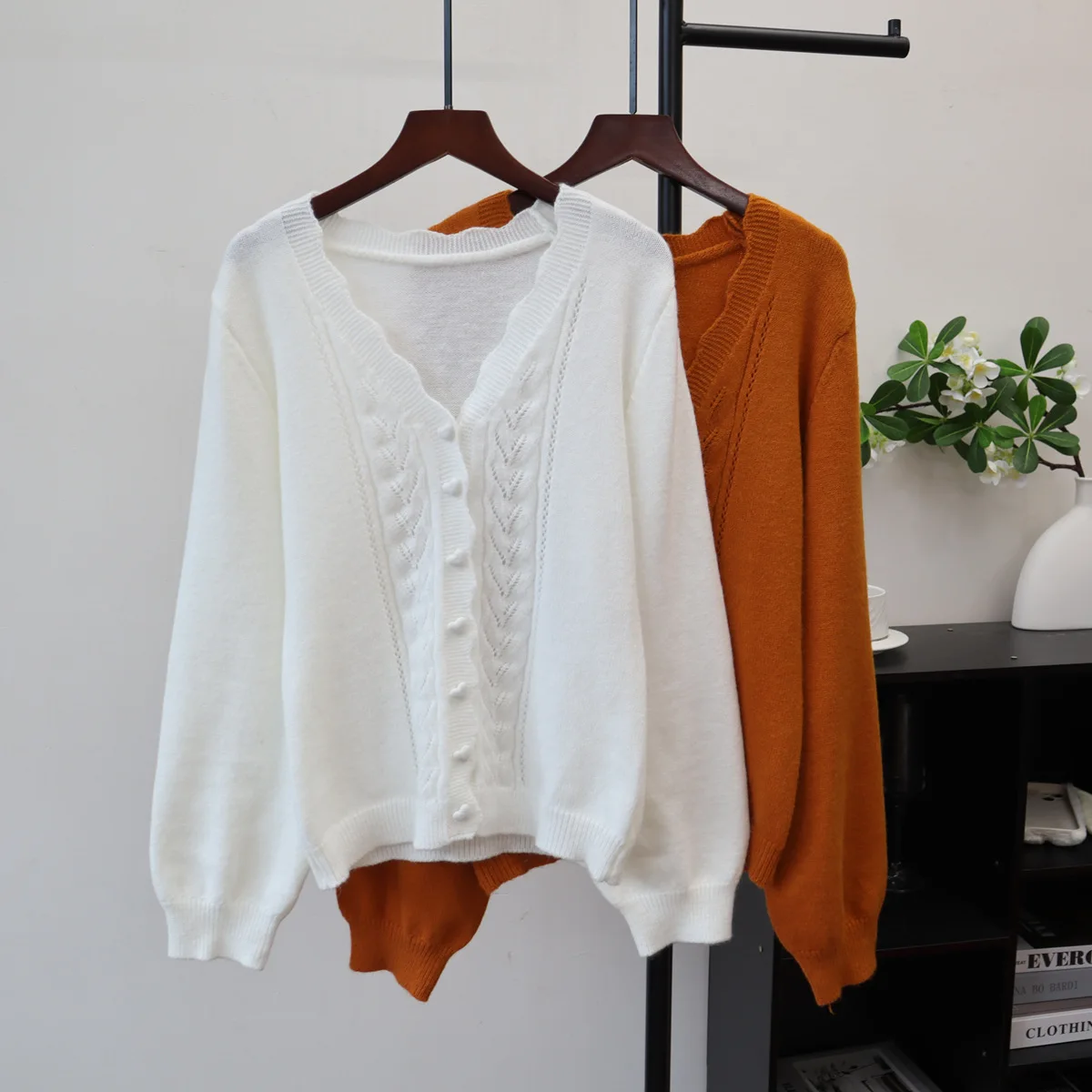 

Women Coat Cardigan Sweaters Coats V Neck Jackets Slim Fit Solid Jumpers Y2k Streetwear Elegant Knit Work Autumn Winter 2025