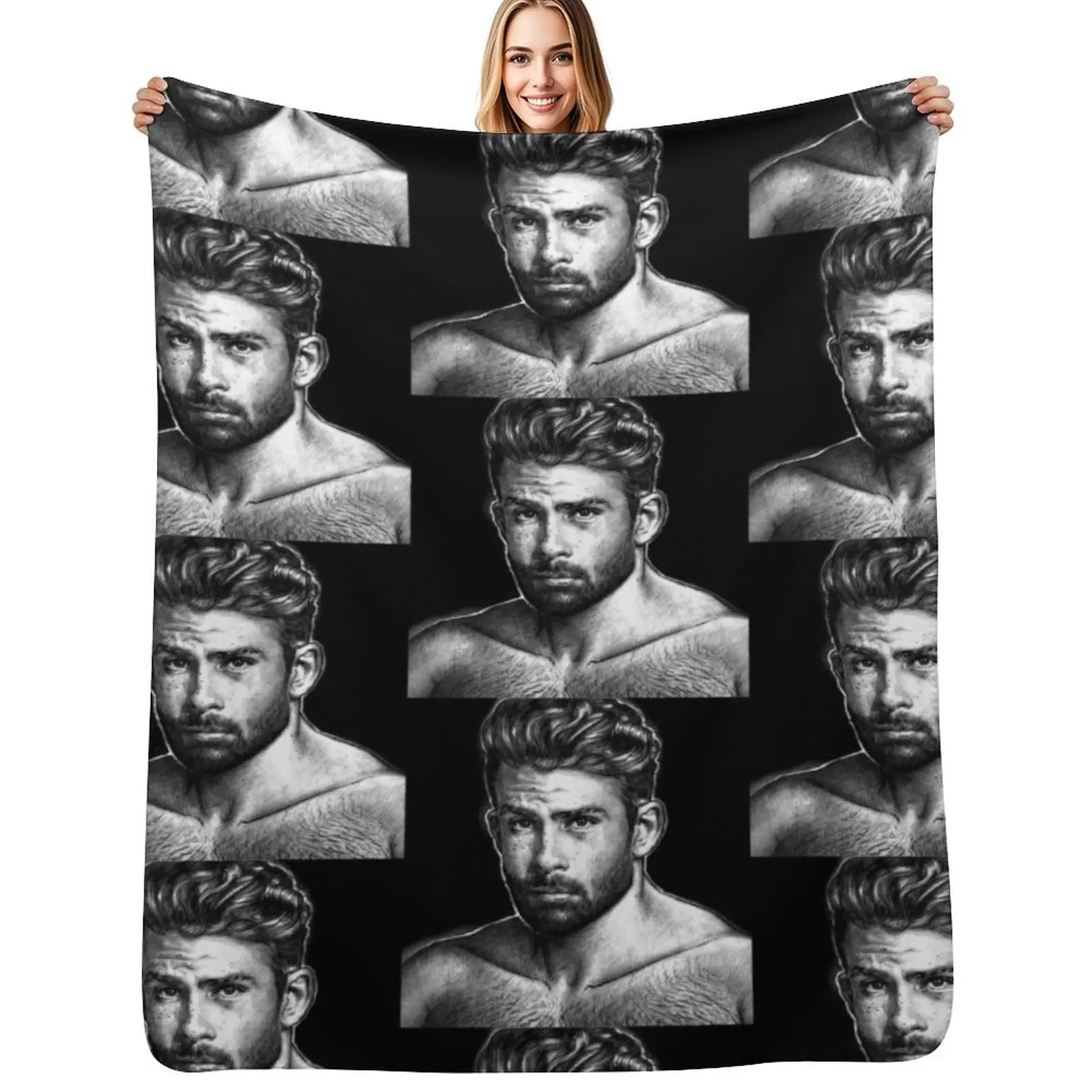 

HASAN PIKER Throw Blanket Warm Flannel Blanket for Couch Chair Bedroom