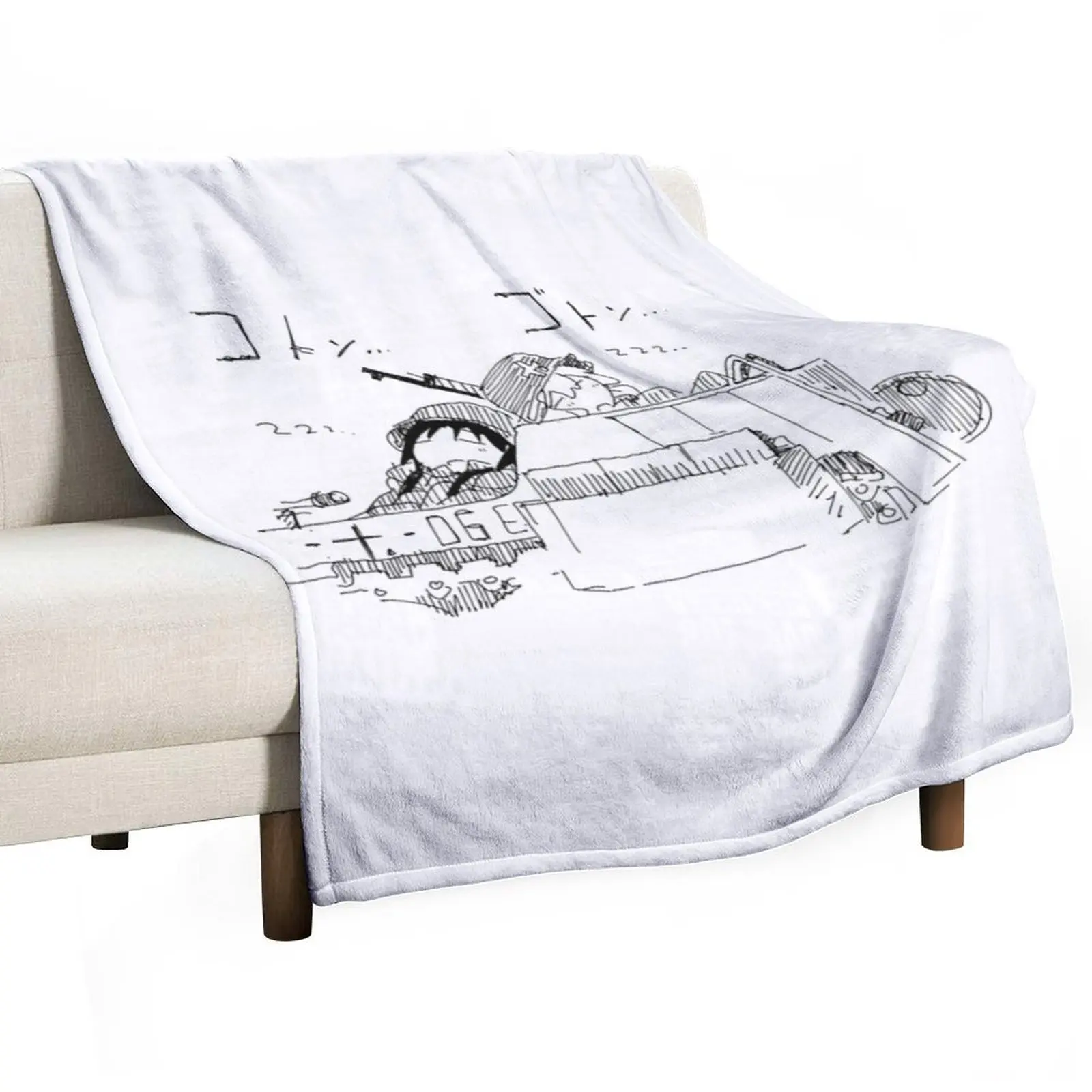 shoujo shuumatsu ryokou girls last tour Throw Blanket Retros Plaid on the sofa Blankets