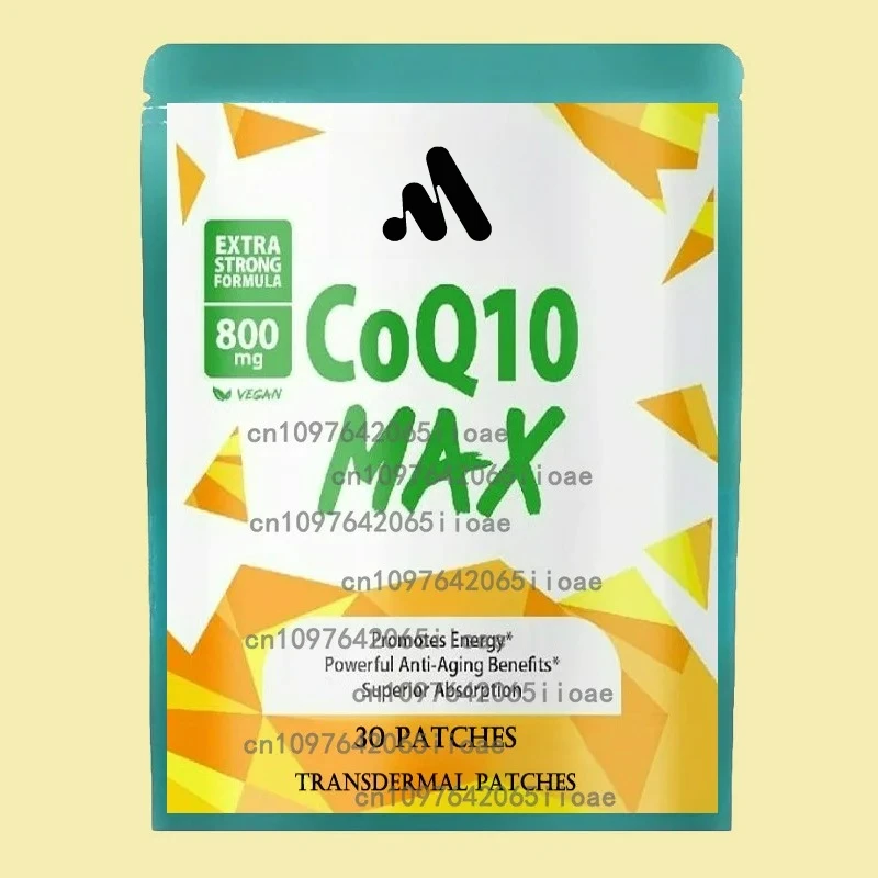

30 Patches CoQ10 Antioxidant Transdermal Patches Energy Support