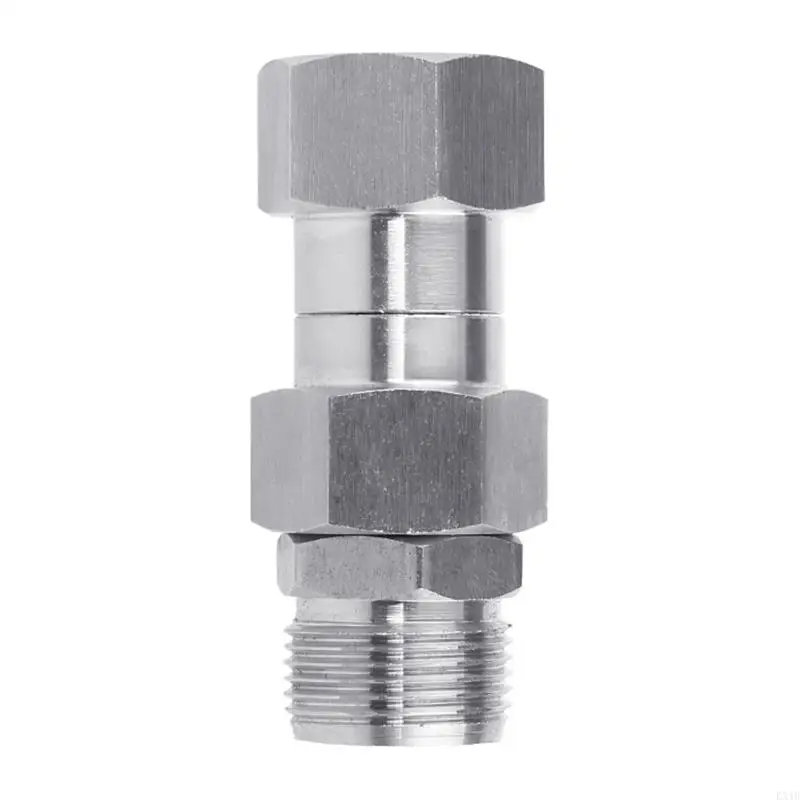KX4B สแตนเลสความดันเครื่องซักผ้าหมุน 3/8 นิ้ว NPT เกลียวชาย/M22 14 มม.หมุน Joint Kink ฟรี Quick Connector
