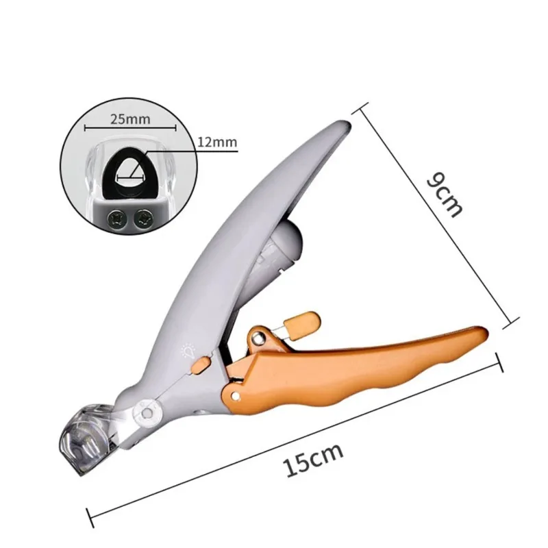 1PC Pet Nail Clipper with LED Light Dog Cat Special Nail Clipper Multifunction Nail Trimmer Pet Cleaning Grooming Supplies view 3