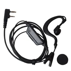 Socotran Oortelefoon Walkie Talkie Headset 2 Pin K Plug Met Ptt Twee Manier Radio Oortelefoon Voor Baofeng UV-5R Wouxun Kenwood puxing