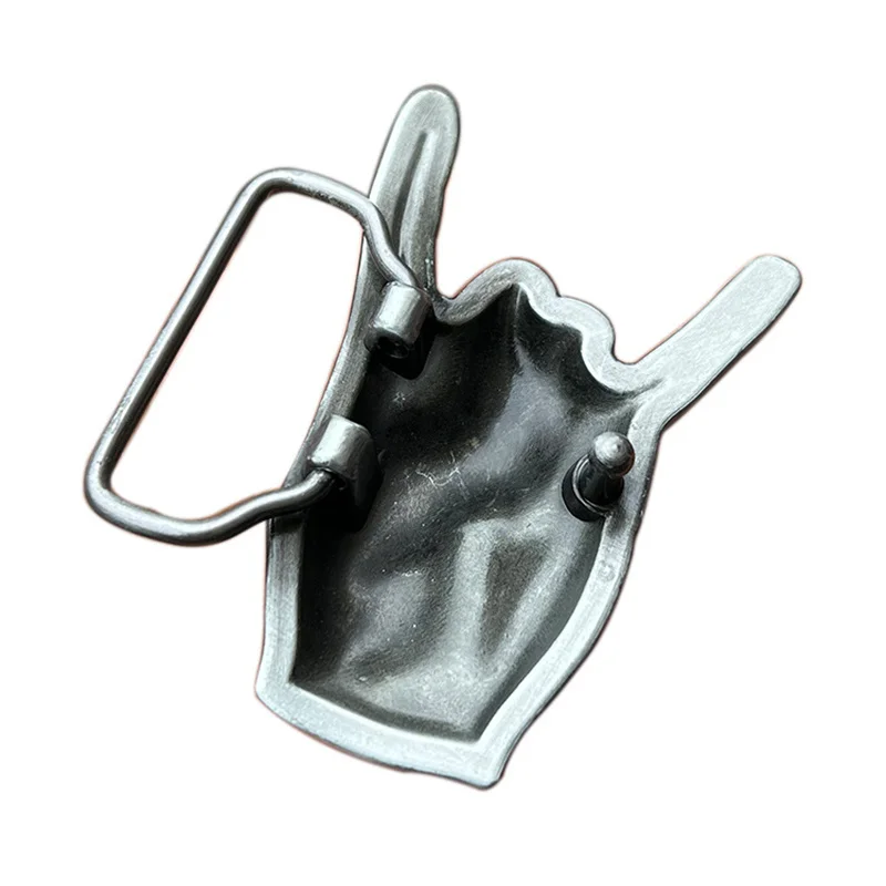 Rock music gestures belt buckle Western style