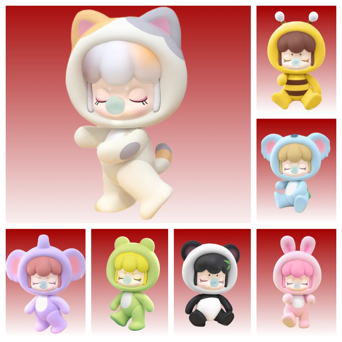 

MINISO BabyNanci Fluffy Party Series Blind Box Mystery Box Action Figure Room Desktop Ornament Plush Toy Gifts