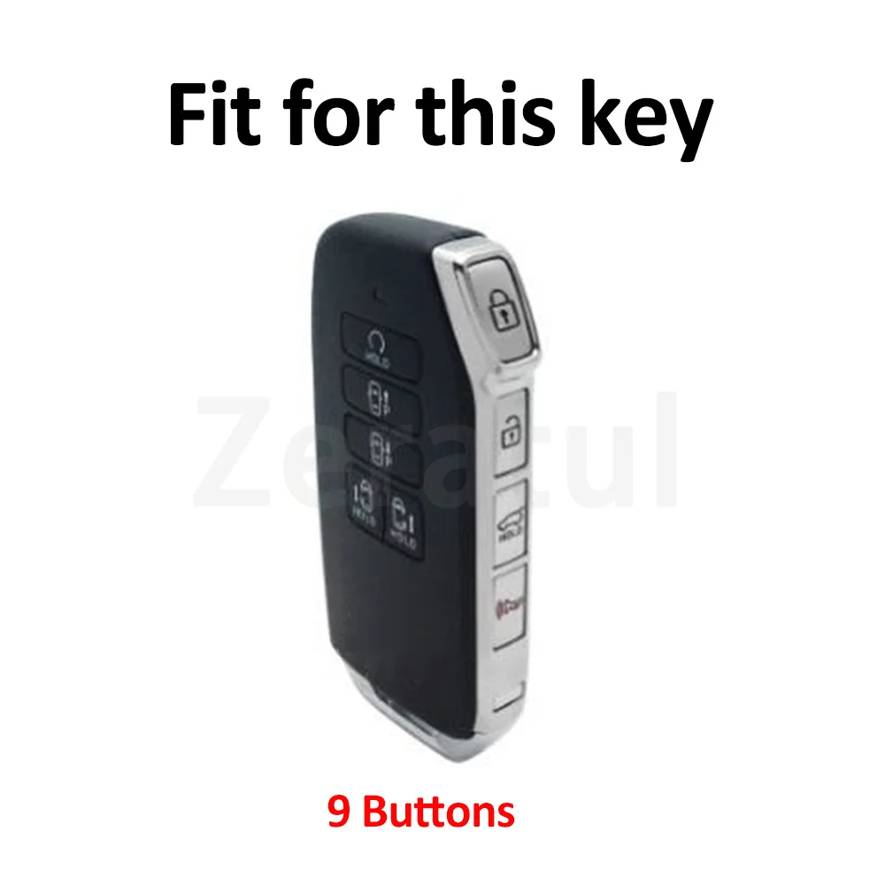 9 Buttons Keyless for Kia Carnival Sedona Sorento MQ4 TPU Shell Fob Keychain Car Key Case Cover For KIA K7 K8 V6 2022 EV6 Dl3 K5