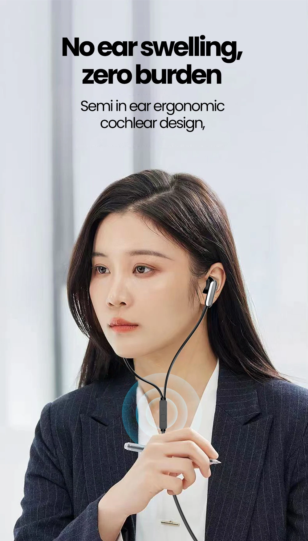3.5mm/Type-C Wired Headphones Over Ear HiFi Call Wire Control Earphones With Mic Headsets For Cellphones Tablet Laptop Earbuds