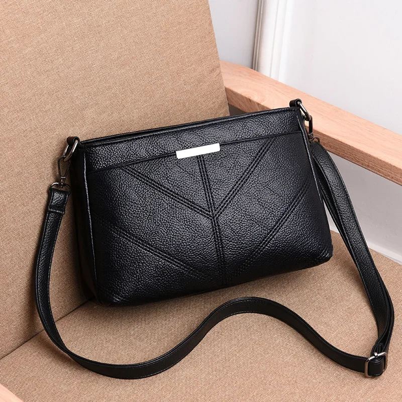 

Cross Border Direct Supply Women's 2024 New Korean Version Trendy Mommy Bag Three-layer Small Single Shoulder Crossbody Handbag