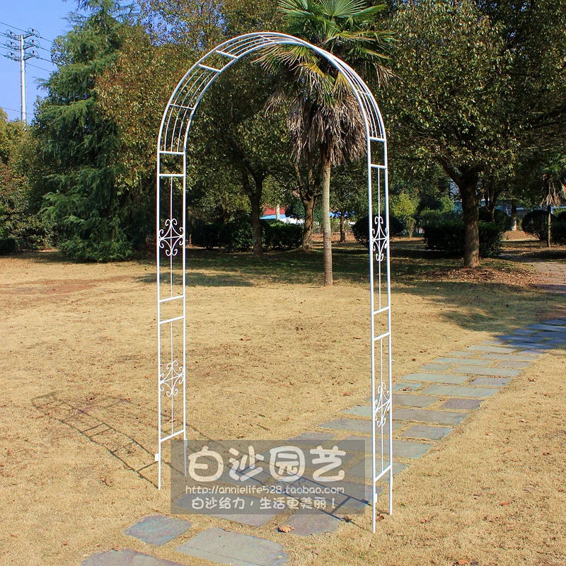1.18 meters wide arch flower stand iron gardening flower stand clematis climbing vine stand export classical