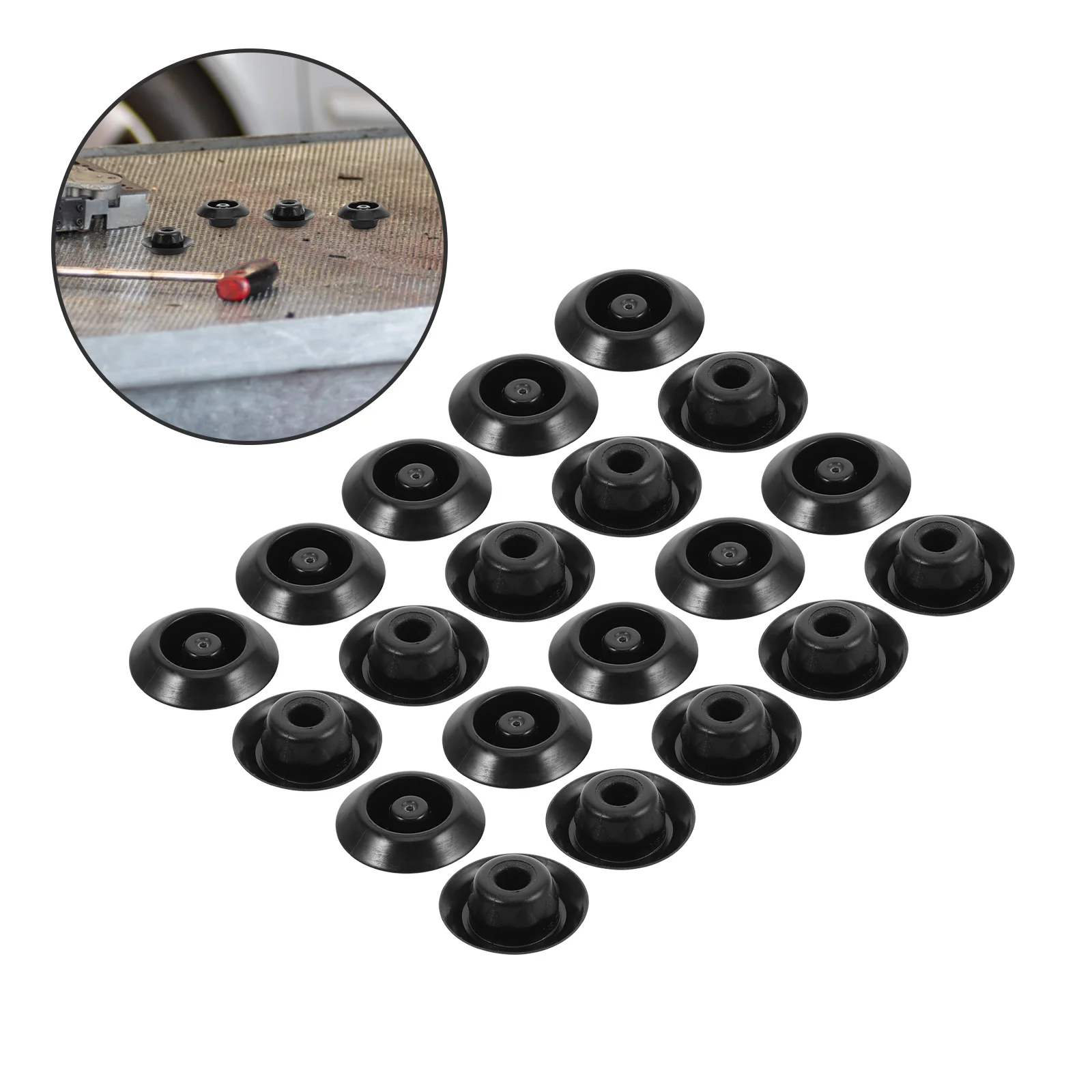 

20Pcs Rubber Plug Cap Set for Cars Watertight Door Chassis Sealing Plugs Heavy Duty Expansion Stoppers for Trailer and