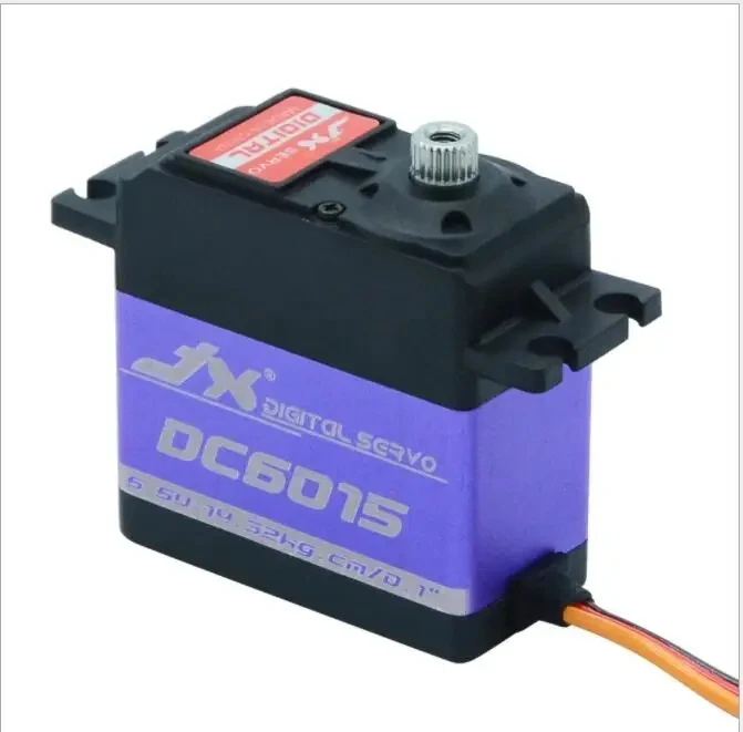 JX RC Servo DC6015 4.8-6.6V Metal Gear 0.1 Sec 15KG Large Torque Digital Servo For RC Car Robot Airplane Aircraft Accessories