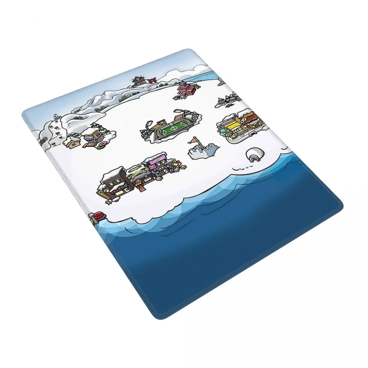 Club Penguin Map Mouse Pad Gamer PC Laptop Mats Keyboard Carpet Computer Gaming Office Accessories Desk Mat 7x9 in 22x18 cm